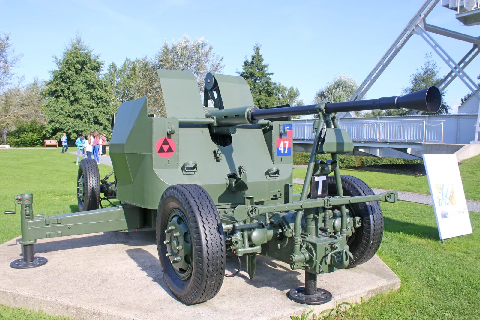 Towed field artillery gun — artillery tube sustainment covered by SAFEBORE
